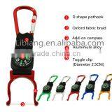 Wholesale Colorful Detachable Lanyard Strap Carabiner With Compass thumbnail-2