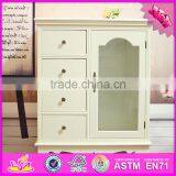 2016 Wholesale Bedroom Wooden White Bedside Cabinets W08H069 thumbnail-1