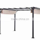 Patio Garden 10x10 Feet Grape Trellis Waterproof Metal Pergola thumbnail-3