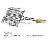 ST003 Rectangle Non-stick Bbq Grill Basket thumbnail-1