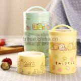 Plastic Kids Lunch Box Custom High Quality Lunch Box Bento Box 4 Layers for Kids Students thumbnail-2