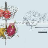 Home&Kitchen Mutifunctional Metal Wire Fruit Basket Storage Basket Rack Holder thumbnail-2