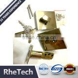 Square Cover ss Latch Adjustable Sliding Double Exterior Door Deadbolt Lock thumbnail-2