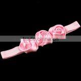 Handmade Satin Rose Flower Headband for Kids Hair Accessories thumbnail-5