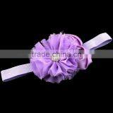 Chiffon Flower and Satin Rose Flower Headband for Kids Hair Accessories thumbnail-2