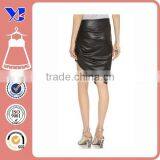 Latex Short Pleated Black Half Pleated Fetish Leather Skirt thumbnail-3