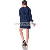 Guangzhou Domin Factory New Design Fashion Ladies Denim Dress thumbnail-6