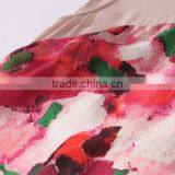 OEM Printed Silk Asymmetric Skirt thumbnail-3