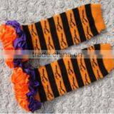 2016 Chinese Product and EXW Price Rand Satin Leggingwarmer With Ruffle for Baby Kids for Autum and Winter Warmer thumbnail-3