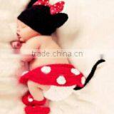 2016 New Design Wholesale Baby Photography Props Crochet Baby Beanie Hat thumbnail-1