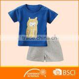 New Summer Boutique Animal Printed Cotton Kids Clothing Set thumbnail-1