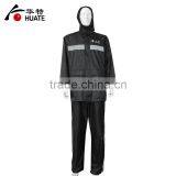 Mens Black Refelective Raincoat,waterproof Polyester Raincoat Manufacturer thumbnail-4