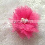 Wholesale Baby Girl Hair Accessory Chiffon Flower Child Head Flower No Clip thumbnail-4