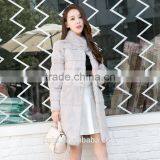 New Genuine Rex Rabbit Fur Women's Ultra Long Outerwear Fashion High Quality Fur Coats Fur Clothing