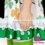 Green Leaf Festival Children Clothing Sleeveless Ruffle Stitching Shirt With Icing Long Pants Toddler Boutique Counter Desk thumbnail-5