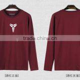 Custom Logo Printing Casual Round Neck 100% Cotton Custom Long Sleeve Man Tshirt thumbnail-2