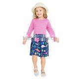 S33554W Girls Tunic Dress Applique Robe Fille 100% Cotton Children Dresses thumbnail-3