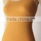 Plain Seamless Lady Fashion Nude Tank Top thumbnail-1