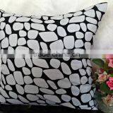 Black & White Decorative Pillow Cover Printed, Cotton Blend Pillow, Printed Pillow, Modern Home Decor, Floor Cushions thumbnail-4