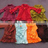 2015 Baby Colorful Thin Coat Long Sleeves Ruffle Coat Baby Clothing YW-106 thumbnail-1