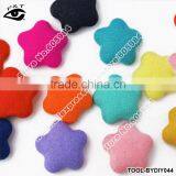 Flatback Star Fabric Covered Button 15mm Handmade DIY Jewelry Accessories for Garment Bag thumbnail-1