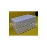 White Personalized Cardboard Gift Boxes Packaging With Lids for Candle / Wine