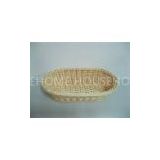 Eco-Friendly Handweaved Poly Rattan Oval Bread Basket For Kitchen