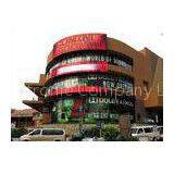 Light Weight Outdoor Mesh Led Screen , Tri Color RGB LED Media Facade For Advertising thumbnail-1