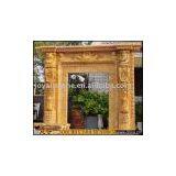 Limestone Fireplace,sandstone Fireplace,Yellow Marble Fireplace thumbnail-1