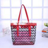 Large Capacity Candy Color Korean Clear PVC Beach Tote Bag thumbnail-2