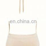 CHAMPAGNE SILKY JERSEY HALTER BODY TOP thumbnail-4
