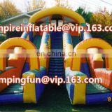 Commercial design cool dual lane inflatable medium size slide ID-SLM046