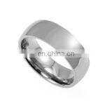 Wholesale Top Quality New Blank Design Men's Flat Ring High Polished Inside Titanium Ring thumbnail-1