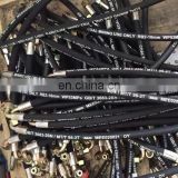 high press Hydraulic Braided Rubber Hose Assembly with fitting end