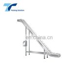 Saving Space Z-Shape High Inclination Angle Acclivitous Belt Conveyor for Packing Machines