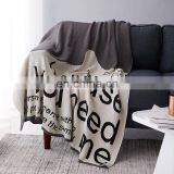 RAWHOUSE Wholesale 100 % Cotton Soft Knitted Blanket thumbnail-2