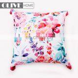 Factory Price Custom Design Printed Linen Fabric Soft Cover Outdoor Furniture Cushions thumbnail-1