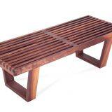 Nelson Bench in Original Wood With Low Costs Breakfast Nook Bench Sofa Bench thumbnail-3