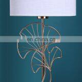 Popular New Design Relief Ginkgo Leaf Shape Modern Luxury Table Lamp for Hotel Home Decor thumbnail-5