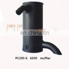 PC200-6 6D95 Excavator Engine Muffler 6735-11-5530 thumbnail-1