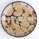 16-piece Reactive Glaze Stoneware Dinnerware Set With Painted Buds thumbnail-3