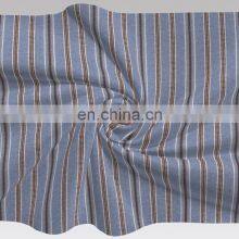 Popular Elegant Design Cotton Yarn Dyed Wrinkle Stripe Fabric for Blouses thumbnail-2