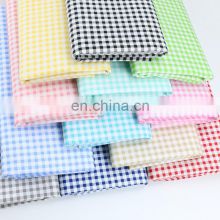 Cotton twill printed fabric grid 5mm kindergarten baby pure cotton bedding bag edge fabric wholesale