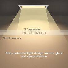 Wide Beam Angle Blade Black White Grey Tri Light Color SMD Office 10W 20W 30W Led Linear Down Light thumbnail-2