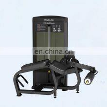 Силовая машина - тренажер для ног. Коммерческий селекторный тренажер с нагрузкой на штырь. Спортивное оборудование для зала. Лёжачий тренажер для сгиба ног