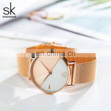 Ladies Clock SK Luxury Women Watches Fashion Female Quartz Wristwatches K0095L Relogio Feminino Steel Mesh Band Watch Woman thumbnail-3