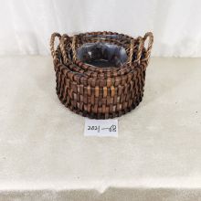 Natural Wicker Material Flower Pots Willow Storage Basket