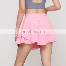 Breathable Quick Dry Two-In-One With Shorts Tennis Golf Sports Skirt Outdoor Athletic Fitness Gym Wear Mini Skirt For Women thumbnail-3