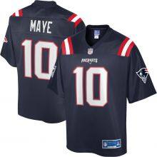 NFL Men's Drake Maye Navy New England Patriots Team Player Jersey thumbnail-1