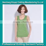 green plain Polyester Body building Tank Tops For Women China Supplier